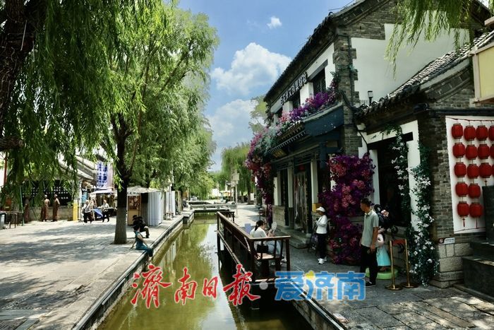 雨后百花洲畔引客来 泉城古韵共蓝天