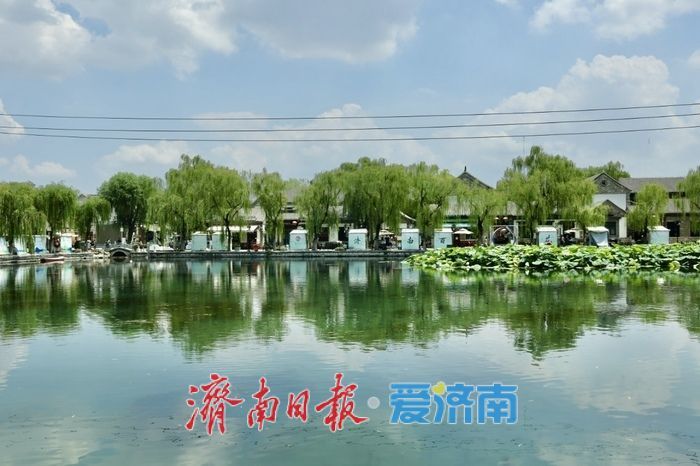 雨后百花洲畔引客来 泉城古韵共蓝天