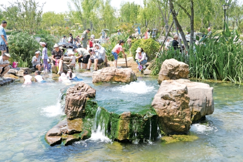 济南再现千年白泉涌沙奇观 生态修复重现诗意泉城