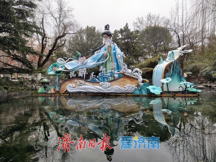 一年四季 泉在济南丨趵突泉畔花灯初绽,泉城年味渐浓