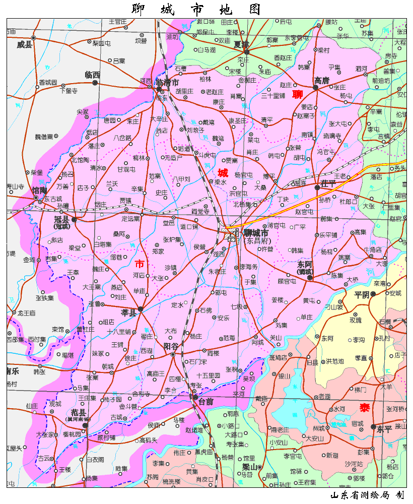 聊城地图