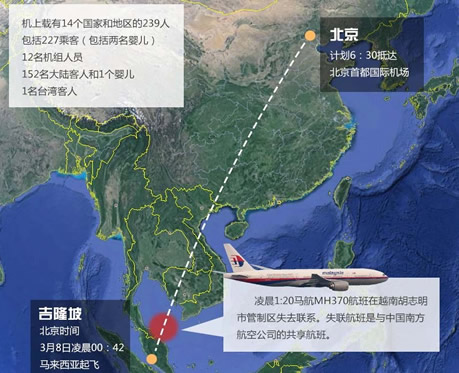 聚焦马航失联飞机,mh370你去哪了?